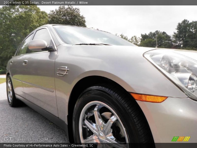 Desert Platinum Metallic / Willow 2004 Infiniti G 35 Sedan
