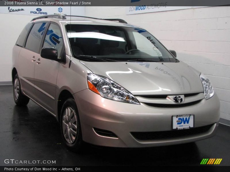 Silver Shadow Pearl / Stone 2008 Toyota Sienna LE