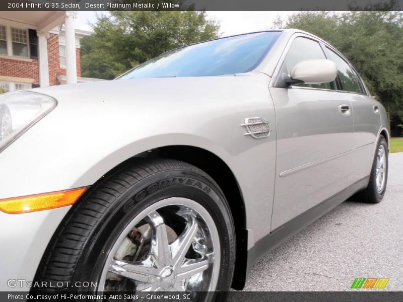 Desert Platinum Metallic / Willow 2004 Infiniti G 35 Sedan