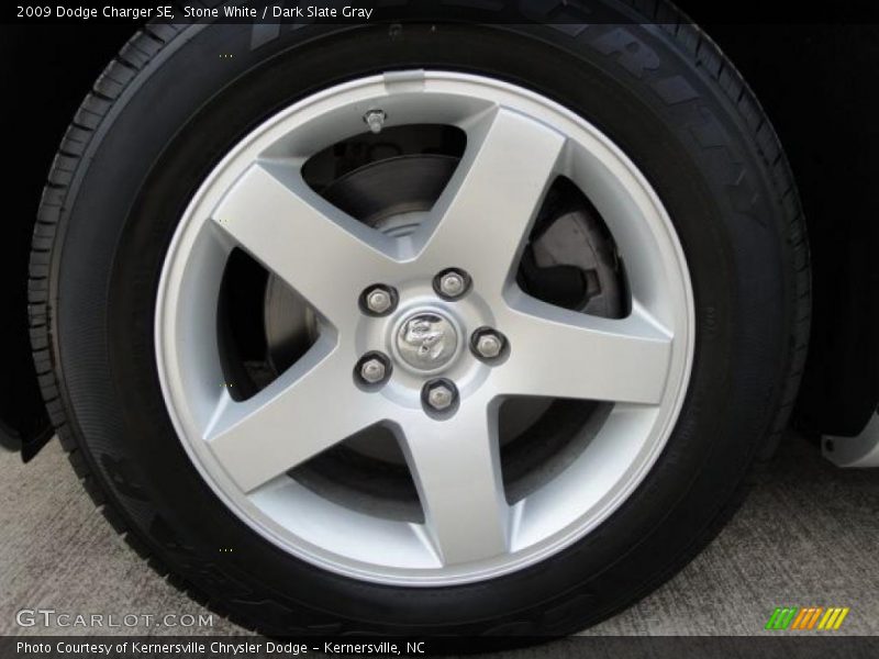 Stone White / Dark Slate Gray 2009 Dodge Charger SE