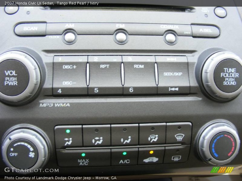 Tango Red Pearl / Ivory 2007 Honda Civic LX Sedan