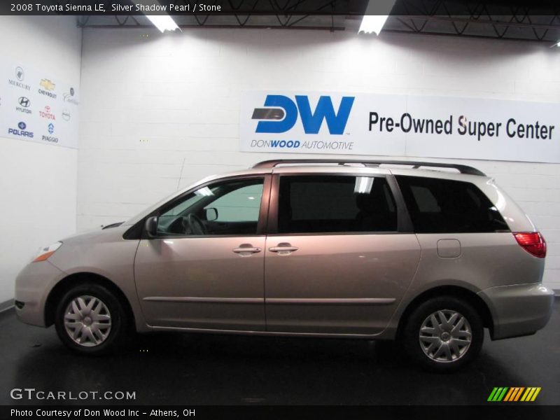 Silver Shadow Pearl / Stone 2008 Toyota Sienna LE