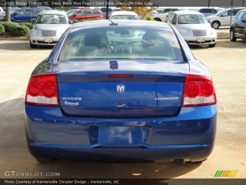 Deep Water Blue Pearl / Dark Slate Gray/Light Slate Gray 2009 Dodge Charger SE