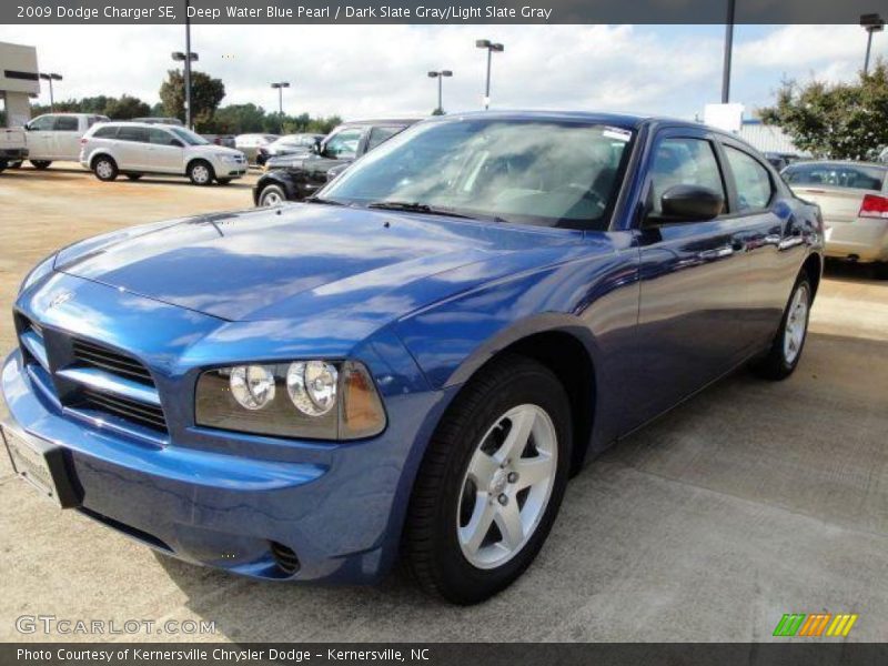 Deep Water Blue Pearl / Dark Slate Gray/Light Slate Gray 2009 Dodge Charger SE