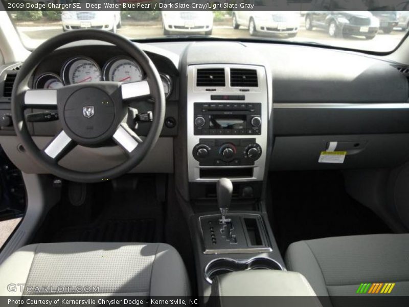 Deep Water Blue Pearl / Dark Slate Gray/Light Slate Gray 2009 Dodge Charger SE