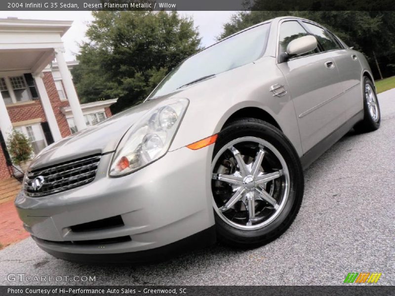 Desert Platinum Metallic / Willow 2004 Infiniti G 35 Sedan