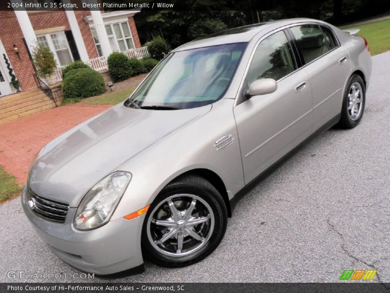 Desert Platinum Metallic / Willow 2004 Infiniti G 35 Sedan