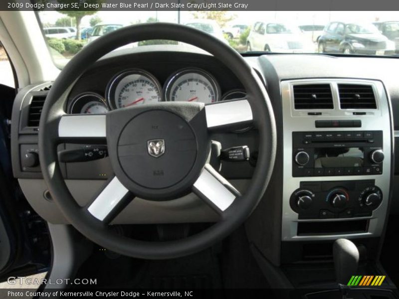 Deep Water Blue Pearl / Dark Slate Gray/Light Slate Gray 2009 Dodge Charger SE