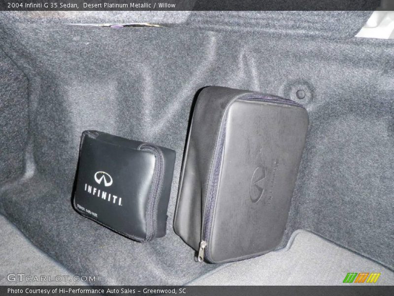 Desert Platinum Metallic / Willow 2004 Infiniti G 35 Sedan