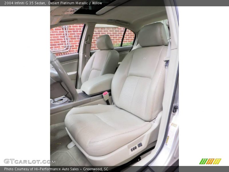 Desert Platinum Metallic / Willow 2004 Infiniti G 35 Sedan