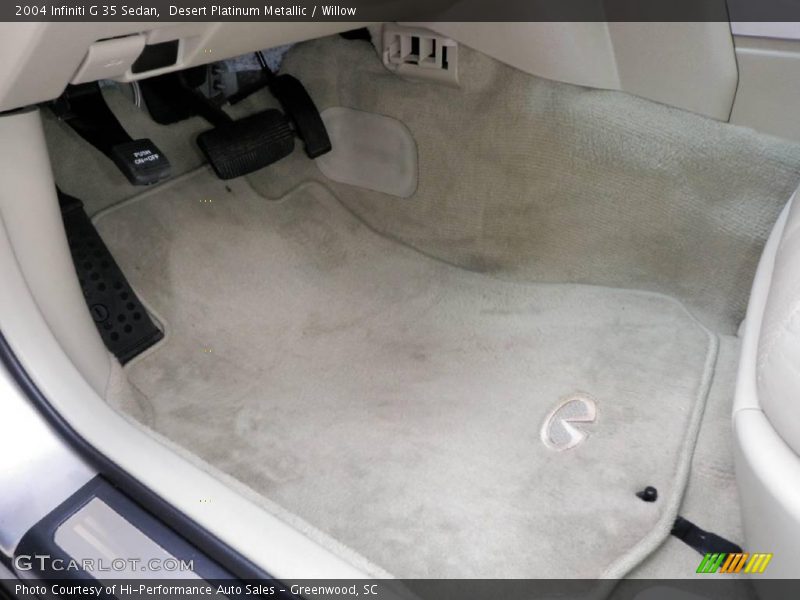 Desert Platinum Metallic / Willow 2004 Infiniti G 35 Sedan