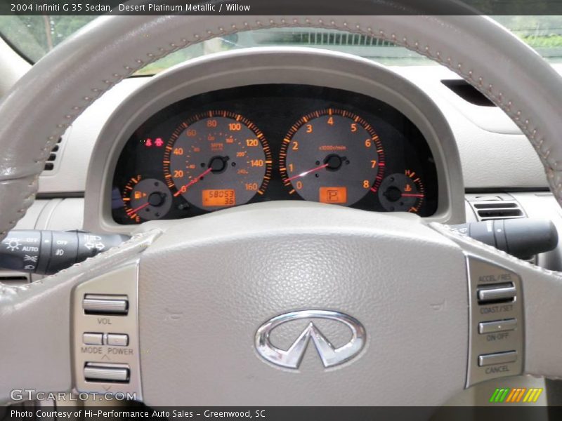 Desert Platinum Metallic / Willow 2004 Infiniti G 35 Sedan