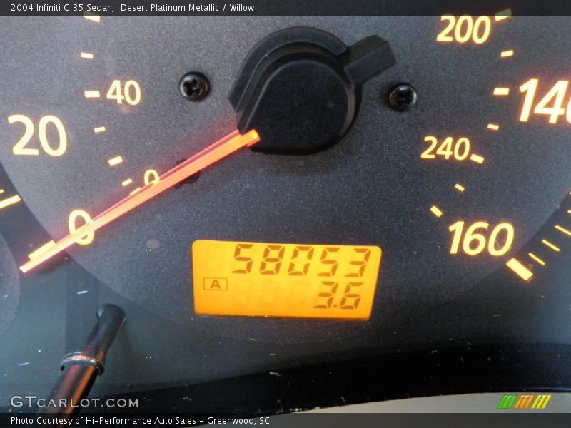 Desert Platinum Metallic / Willow 2004 Infiniti G 35 Sedan
