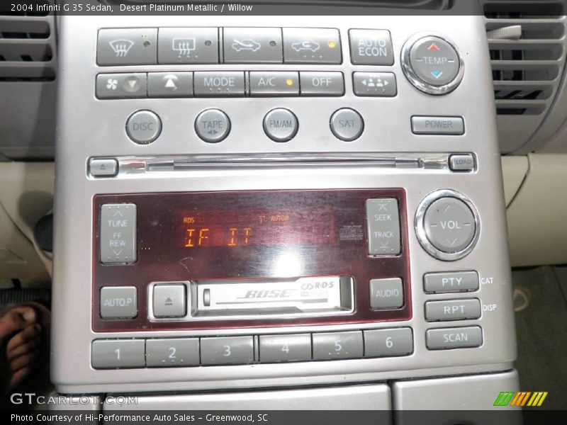 Desert Platinum Metallic / Willow 2004 Infiniti G 35 Sedan