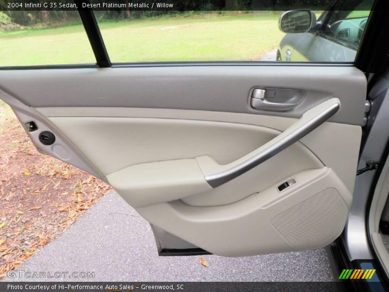 Desert Platinum Metallic / Willow 2004 Infiniti G 35 Sedan