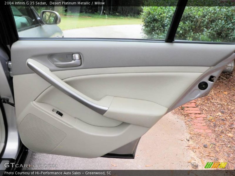Desert Platinum Metallic / Willow 2004 Infiniti G 35 Sedan