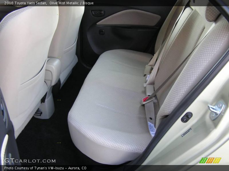 Olive Mist Metallic / Bisque 2008 Toyota Yaris Sedan