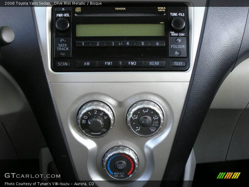 Olive Mist Metallic / Bisque 2008 Toyota Yaris Sedan