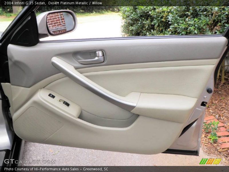 Desert Platinum Metallic / Willow 2004 Infiniti G 35 Sedan