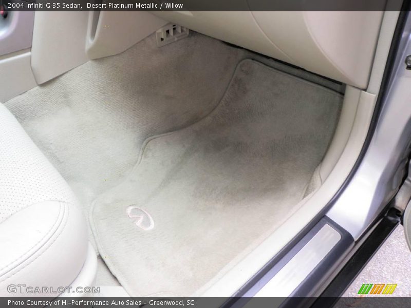 Desert Platinum Metallic / Willow 2004 Infiniti G 35 Sedan