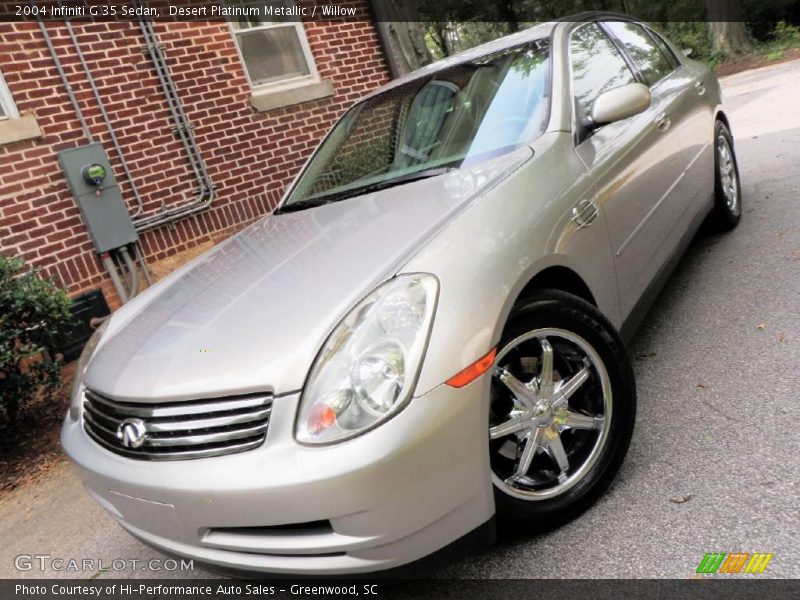 Desert Platinum Metallic / Willow 2004 Infiniti G 35 Sedan