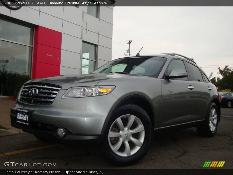 Diamond Graphite Gray / Graphite 2005 Infiniti FX 35 AWD