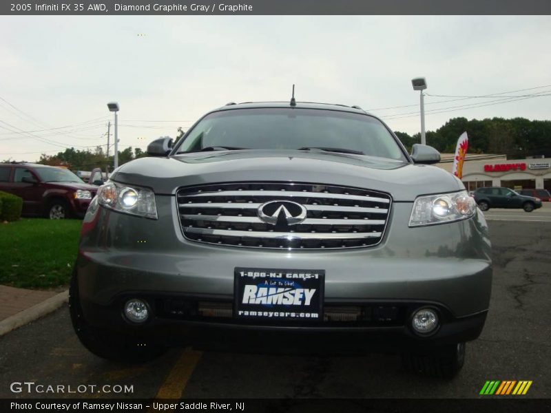 Diamond Graphite Gray / Graphite 2005 Infiniti FX 35 AWD
