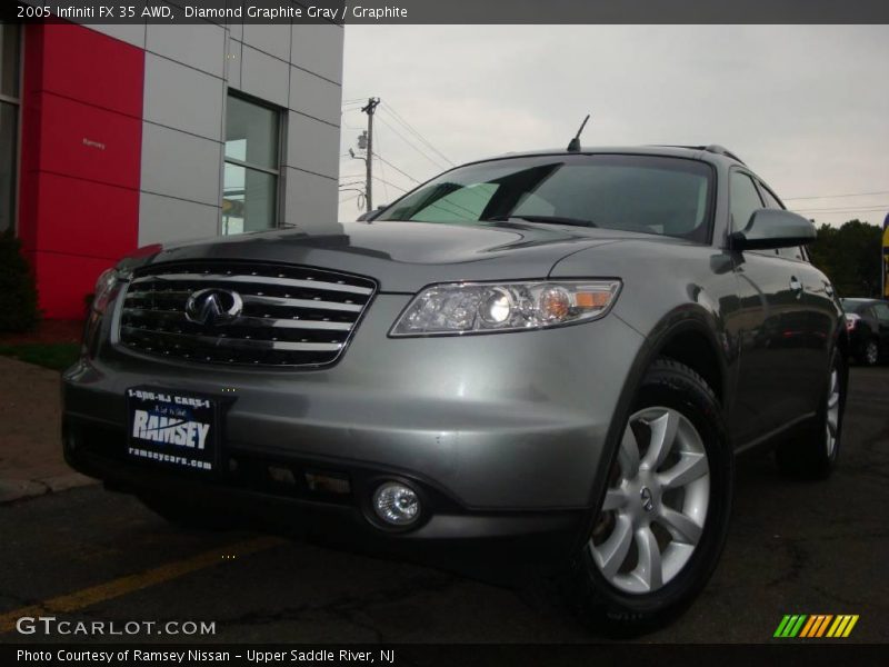 Diamond Graphite Gray / Graphite 2005 Infiniti FX 35 AWD