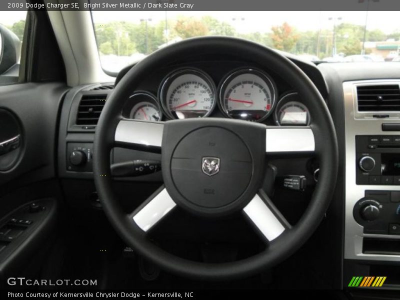 Bright Silver Metallic / Dark Slate Gray 2009 Dodge Charger SE