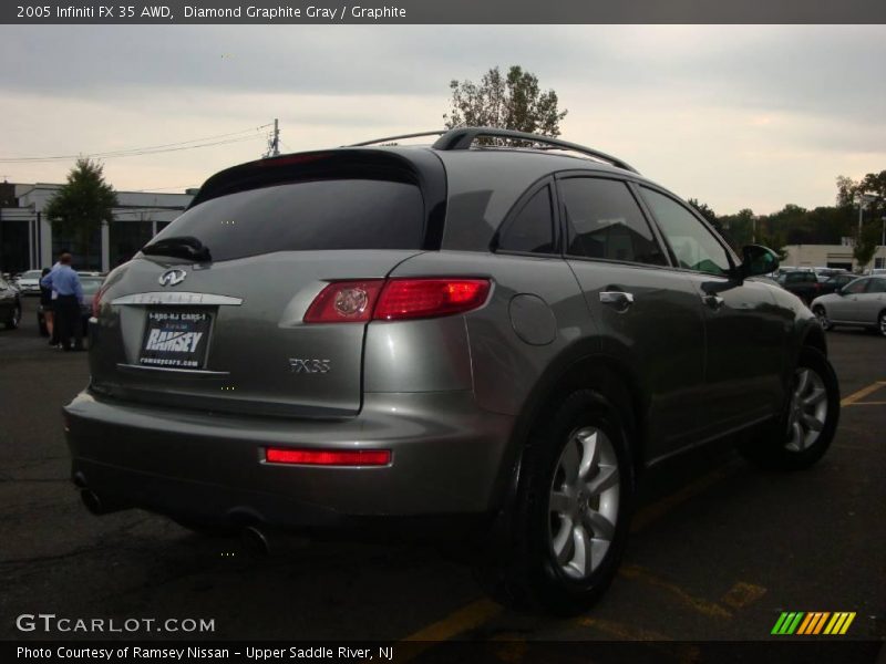 Diamond Graphite Gray / Graphite 2005 Infiniti FX 35 AWD