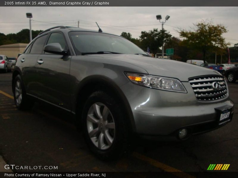 Diamond Graphite Gray / Graphite 2005 Infiniti FX 35 AWD