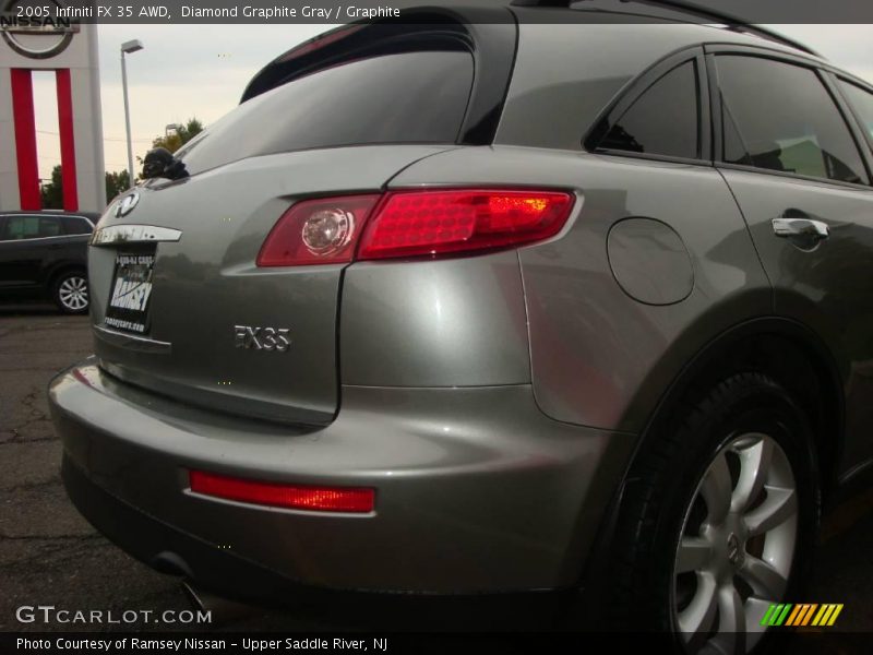 Diamond Graphite Gray / Graphite 2005 Infiniti FX 35 AWD