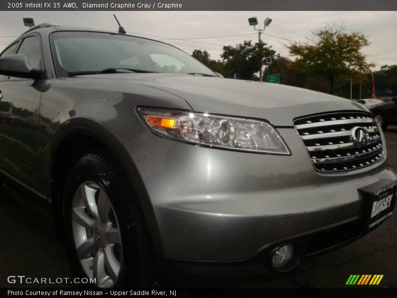 Diamond Graphite Gray / Graphite 2005 Infiniti FX 35 AWD