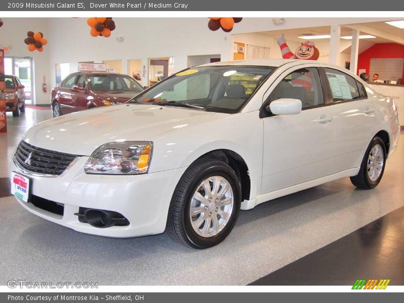Dover White Pearl / Medium Gray 2009 Mitsubishi Galant ES