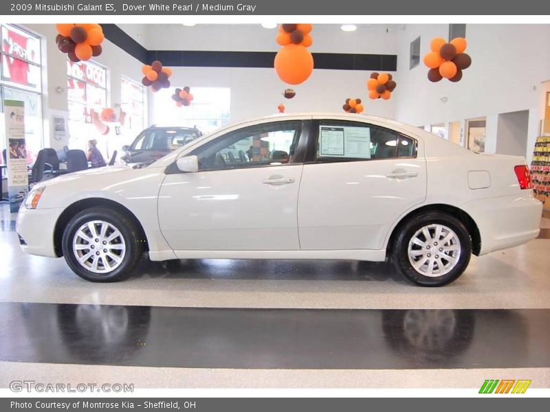 Dover White Pearl / Medium Gray 2009 Mitsubishi Galant ES