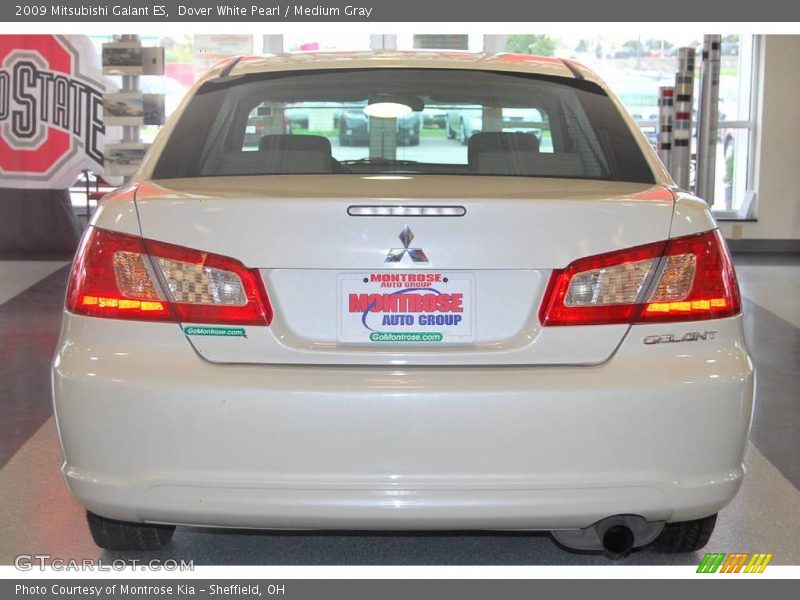 Dover White Pearl / Medium Gray 2009 Mitsubishi Galant ES