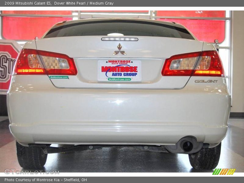 Dover White Pearl / Medium Gray 2009 Mitsubishi Galant ES