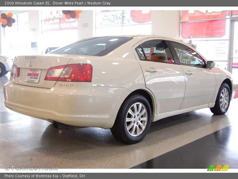 Dover White Pearl / Medium Gray 2009 Mitsubishi Galant ES
