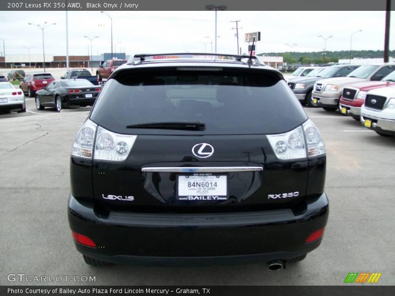 Black Onyx / Ivory 2007 Lexus RX 350 AWD