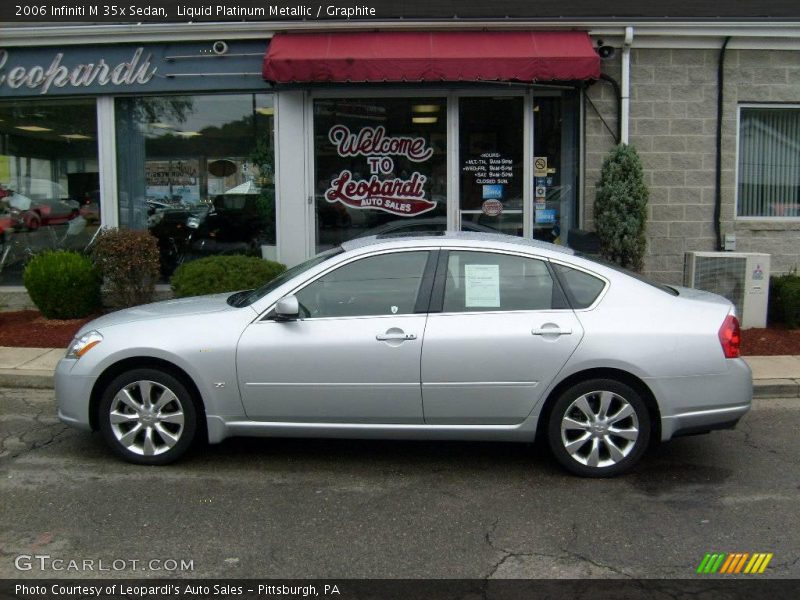 Liquid Platinum Metallic / Graphite 2006 Infiniti M 35x Sedan