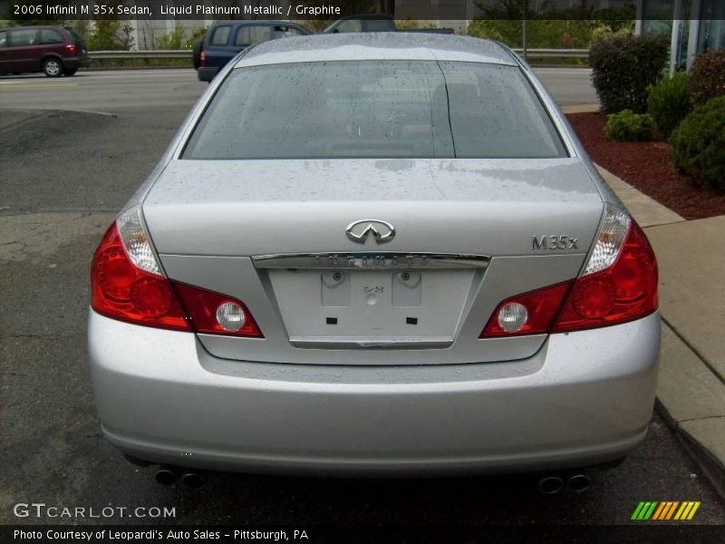 Liquid Platinum Metallic / Graphite 2006 Infiniti M 35x Sedan