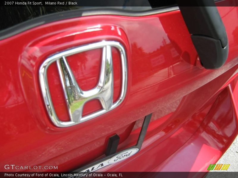 Milano Red / Black 2007 Honda Fit Sport