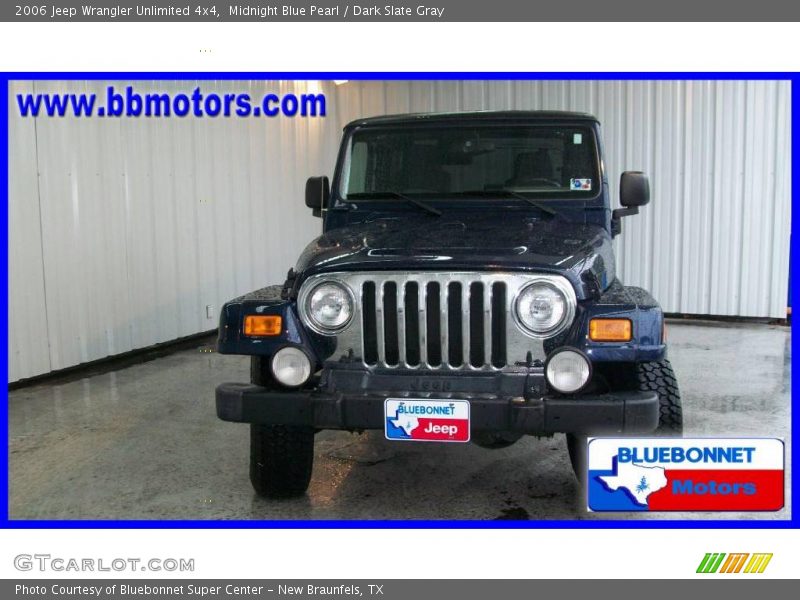 Midnight Blue Pearl / Dark Slate Gray 2006 Jeep Wrangler Unlimited 4x4