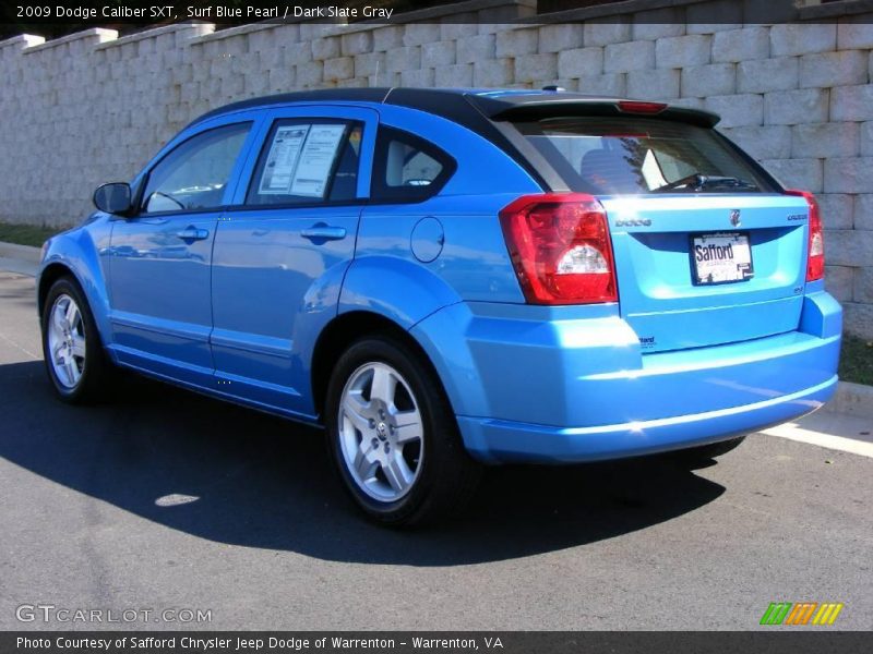 Surf Blue Pearl / Dark Slate Gray 2009 Dodge Caliber SXT