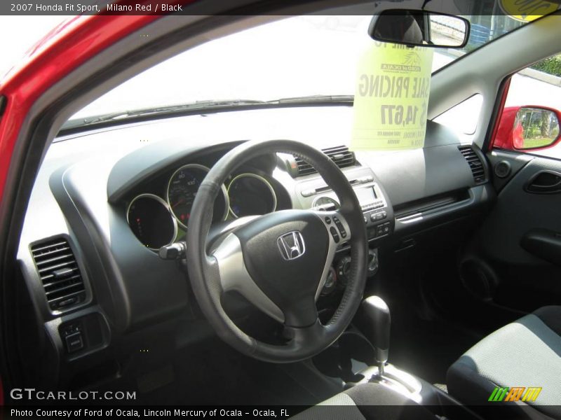 Milano Red / Black 2007 Honda Fit Sport