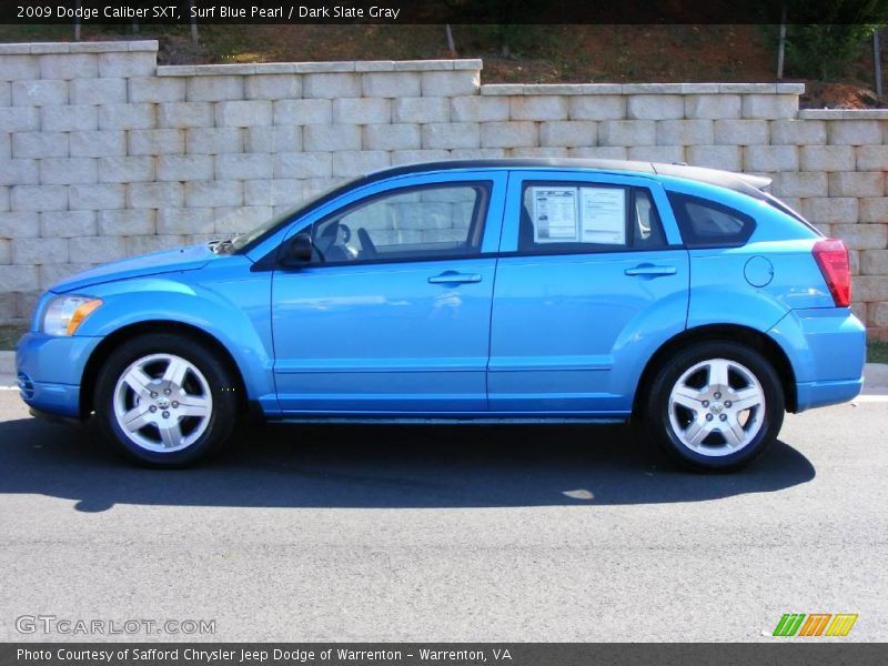 Surf Blue Pearl / Dark Slate Gray 2009 Dodge Caliber SXT