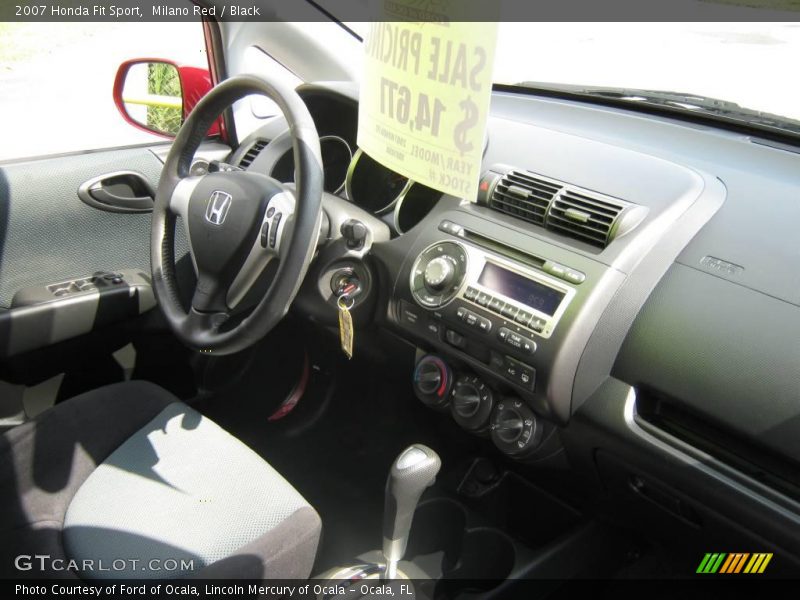 Milano Red / Black 2007 Honda Fit Sport