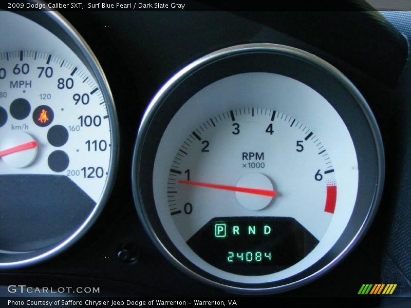 Surf Blue Pearl / Dark Slate Gray 2009 Dodge Caliber SXT