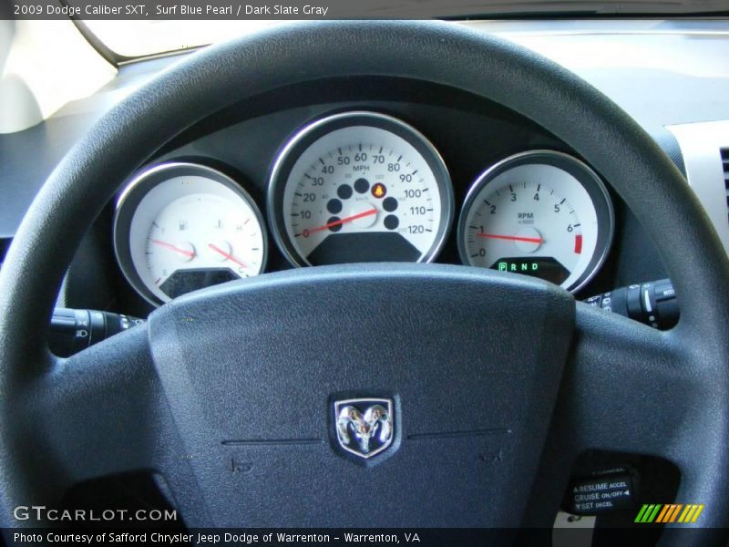 Surf Blue Pearl / Dark Slate Gray 2009 Dodge Caliber SXT