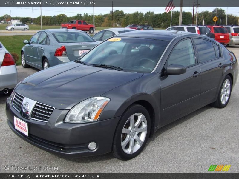 Smoke Metallic / Black 2005 Nissan Maxima 3.5 SE